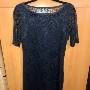 Banana Republic Size 4 Midnight Blue Formal Dress